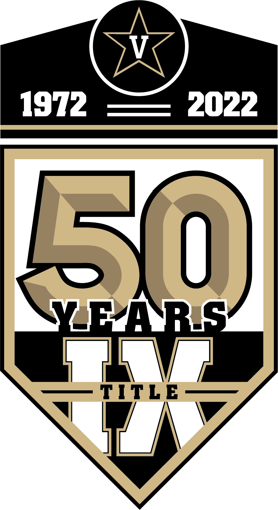 Vanderbilt Commodores 2022 Anniversary Logo diy DTF decal sticker